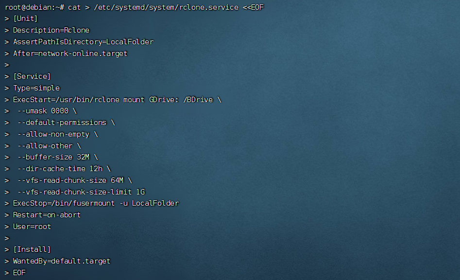 Linux通过Rclone挂载GoogleDrive